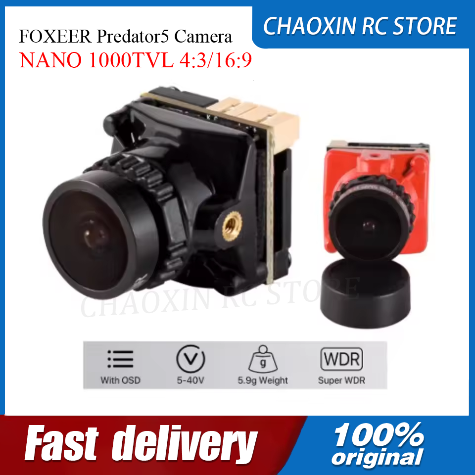 Fpv Drone Battery - FOXEER Predator5 Camera NANO 1000TVL 4:3/16:9