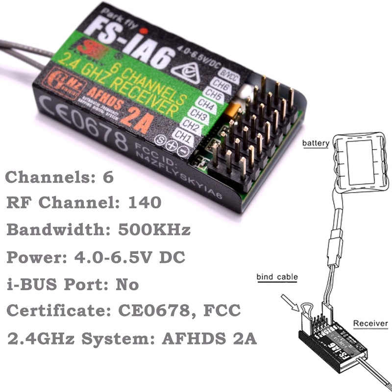 Flysky FS-IA6 Receiver 6CH Dua - Fpv Drone Battery review and price