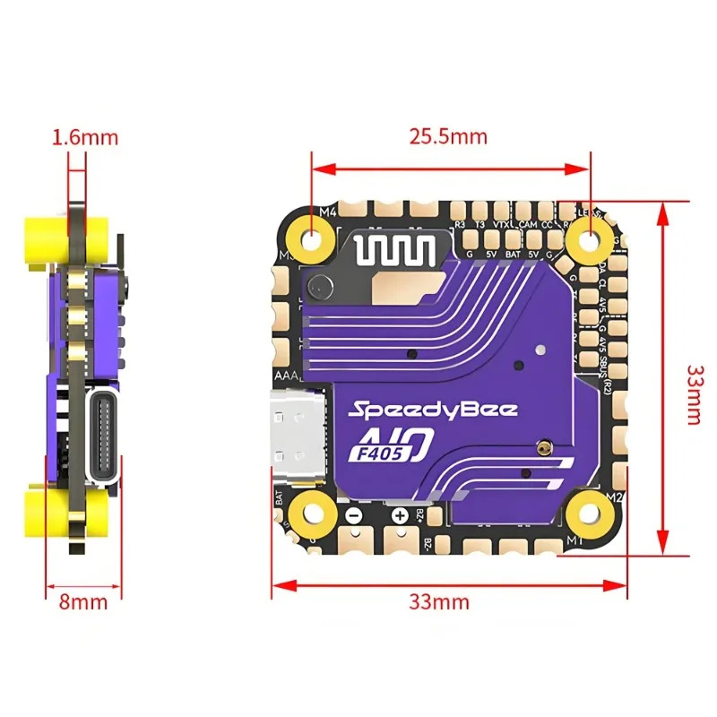 SpeedyBee F405 AIO Flight Cont - Fpv Drone Esc review and price